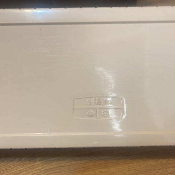 Vintage Thermos Aladdin Sandwich Box Picnic Set  Vinyl Bag -Wood look Thermos - Picture 5 of 7